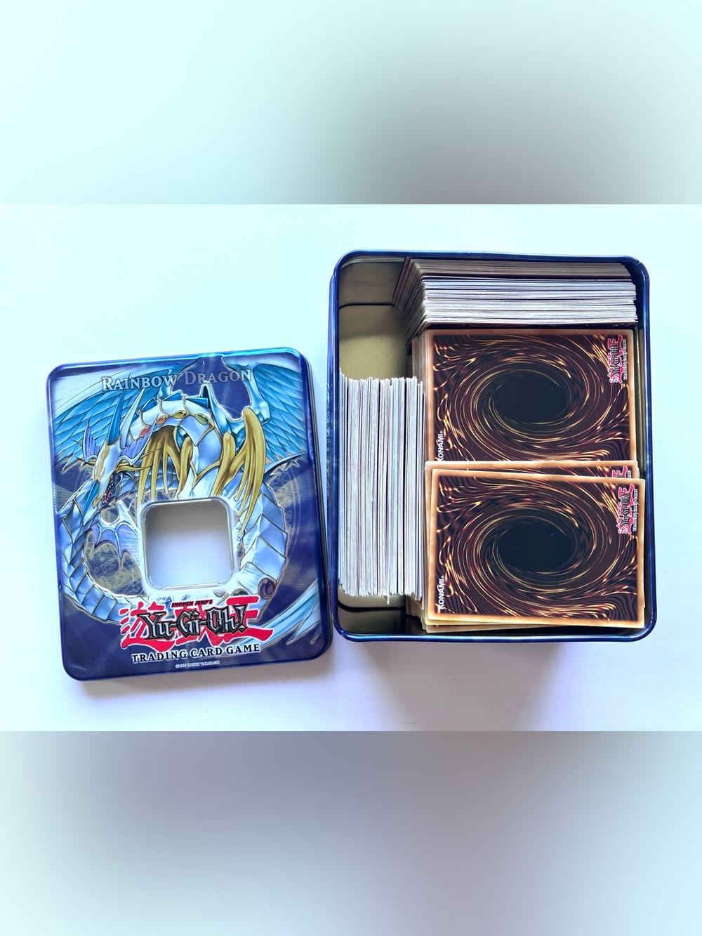 Yu-Gi-Oh! 450+ Card Collection Lot + Rainbow Dragon Tin